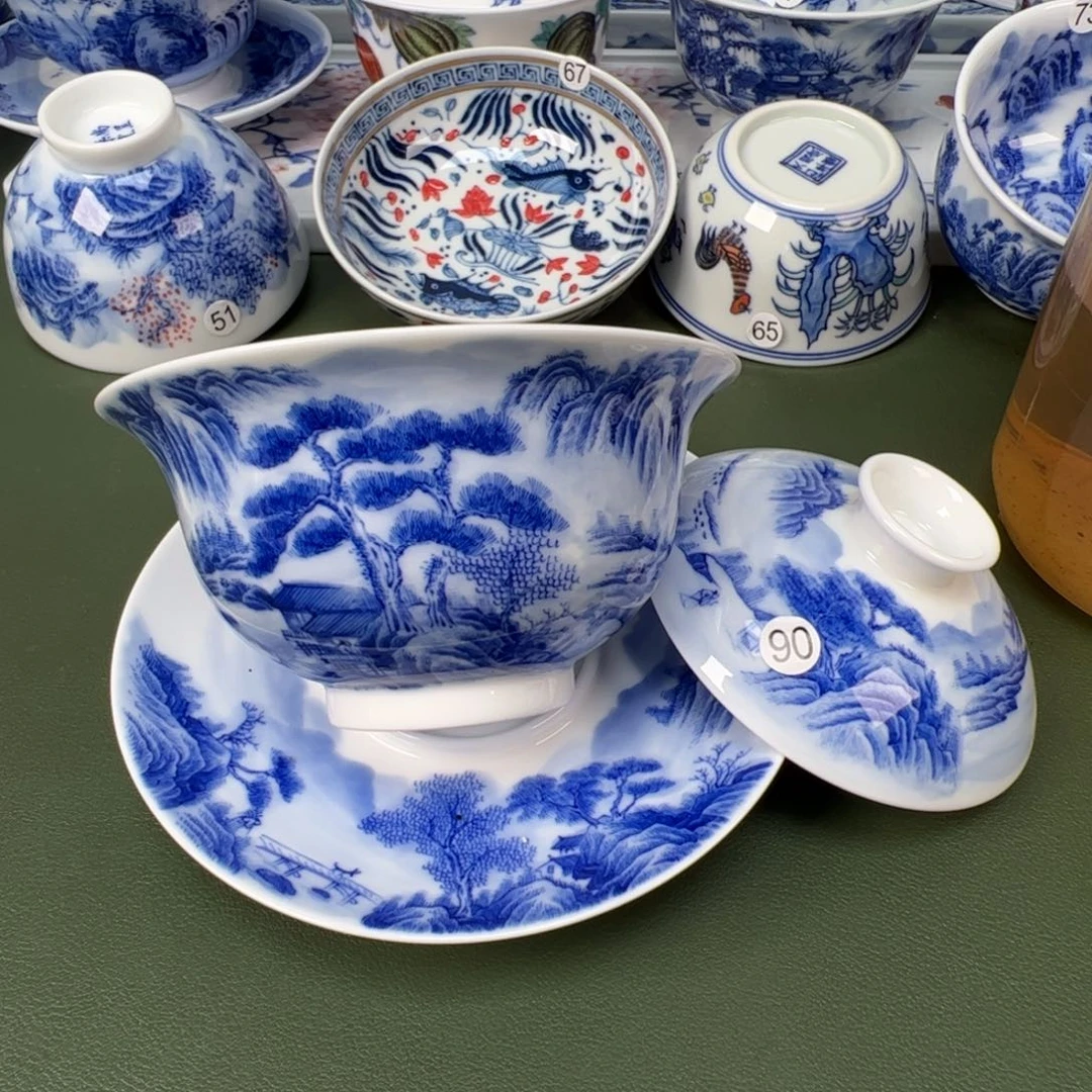 景德镇纯手工纯手绘茶具木木90