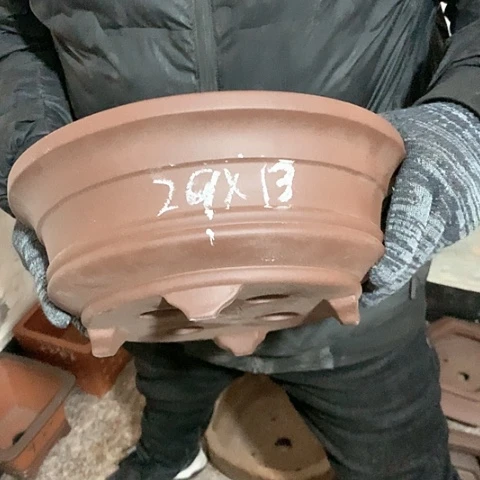 紫砂花盆手工制作