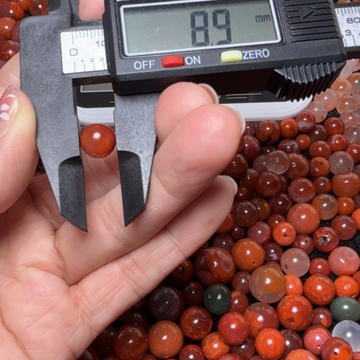 南红玛瑙未镶嵌珠宝奇石296号圆珠一个