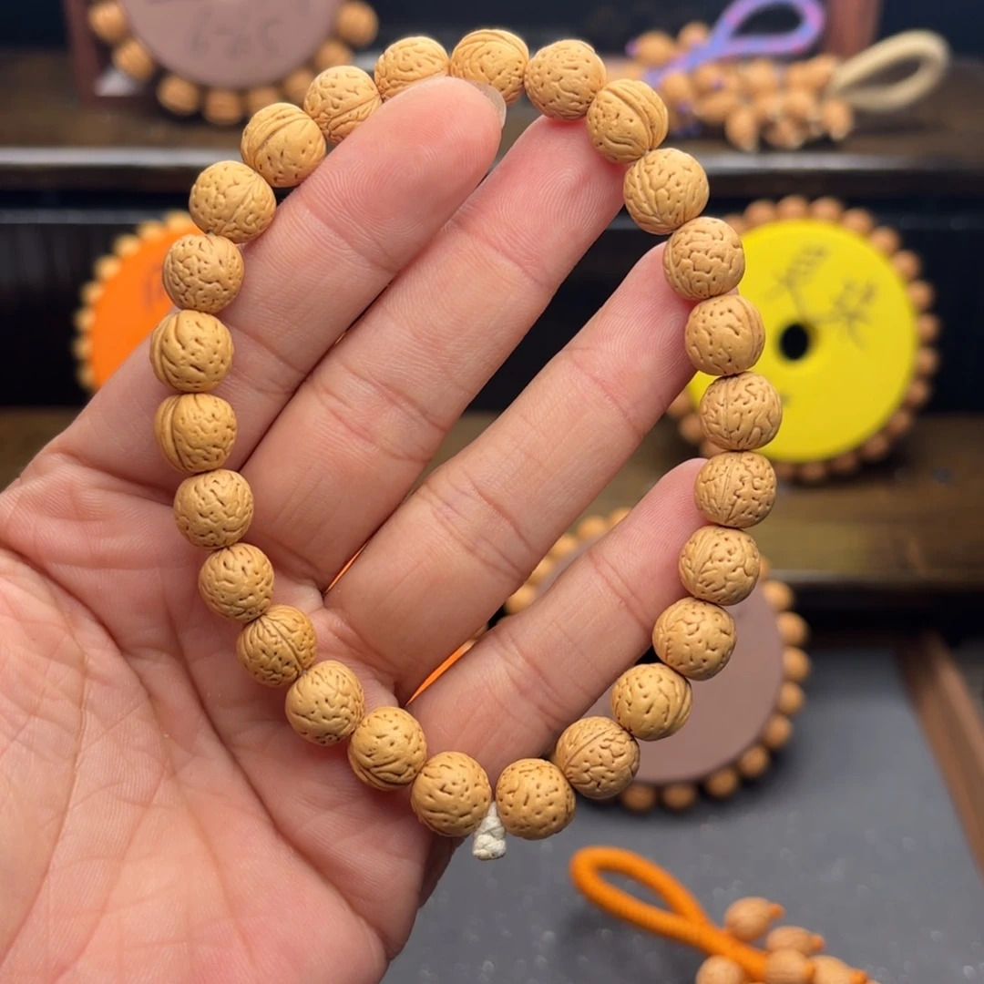 桃核手串奶油一根汀桃核