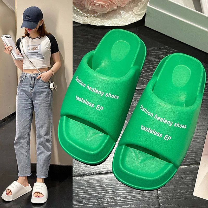 凉拖鞋女夏季外穿厚底2024新款时尚百搭居家防滑一字拖鞋女士ins
