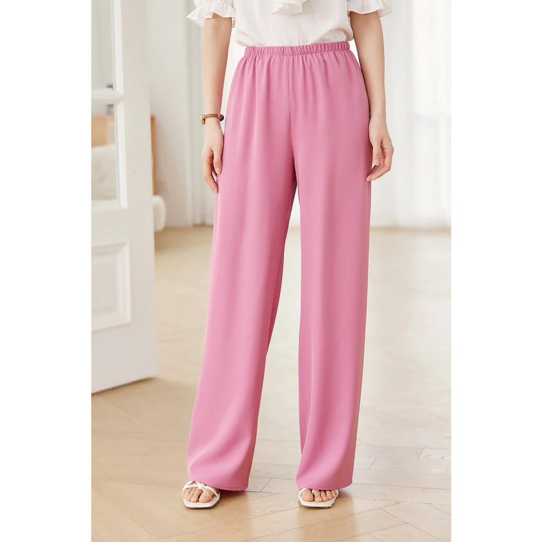 【小北姐专享】朗文斯汀垂感阔腿薄款冰丝凉凉裤LDMK32615284