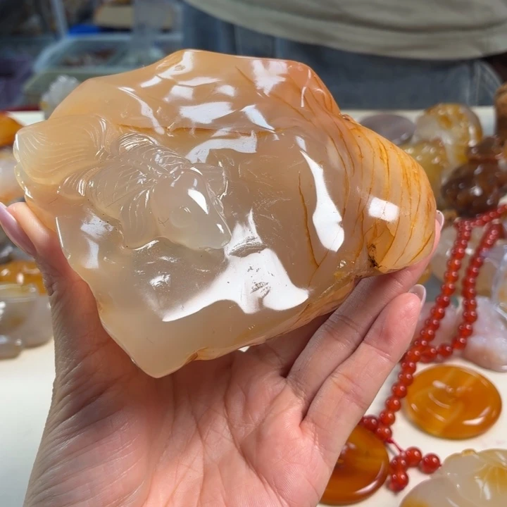 玛瑙/玉髓未镶嵌吊坠(不含链)