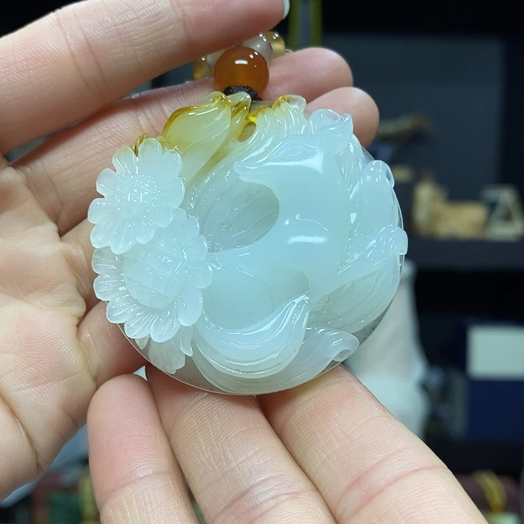 岫玉挂件挂件未镶嵌