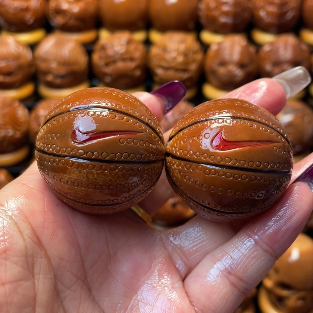 橄榄核把件橄榄球