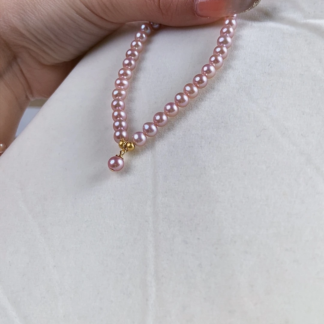淡水珍珠手绳银S925镶嵌