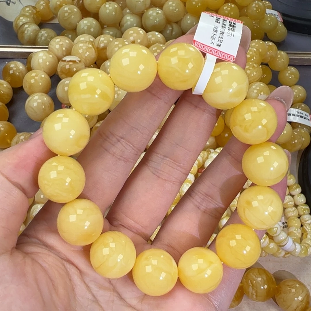 手链琥珀未镶嵌28.7浓蜡