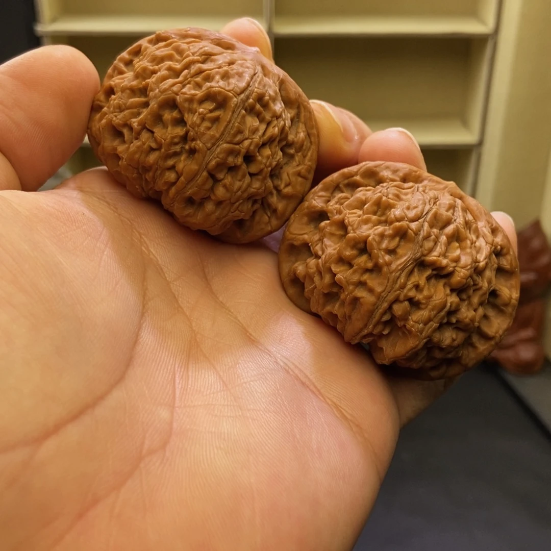 吊坠文玩核桃水龙红皮47