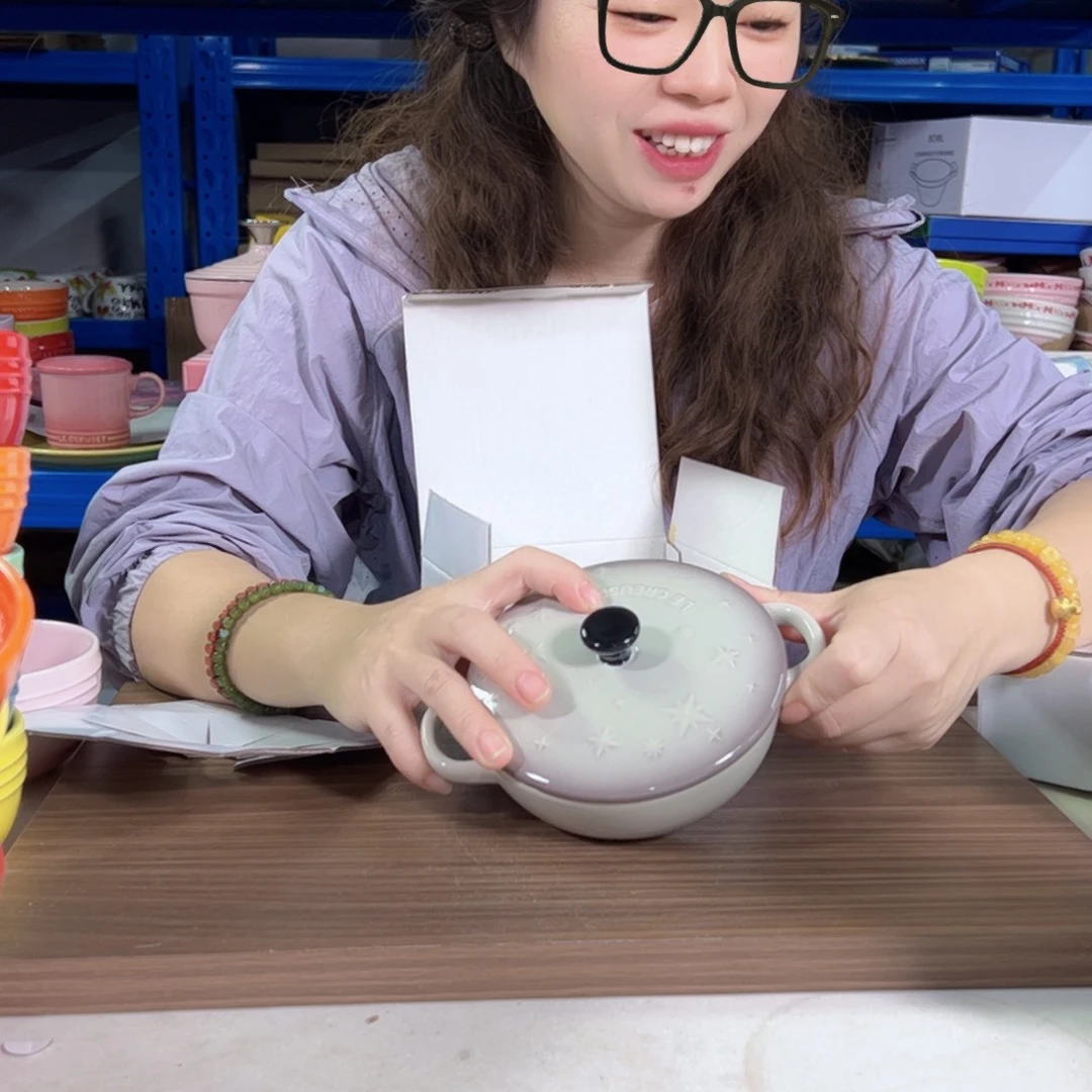 陶瓷豆蔻色星星炖盅