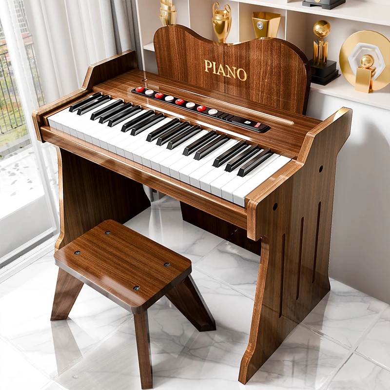 儿童钢琴玩具可连蓝牙电子琴宝宝5女孩生日礼物儿童钢琴3-6岁孩子