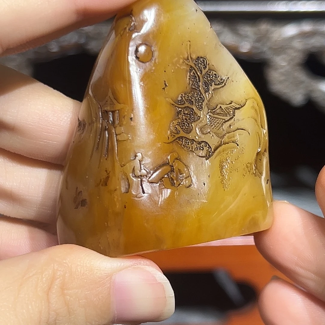 寿山石印石寿山石是山山水水