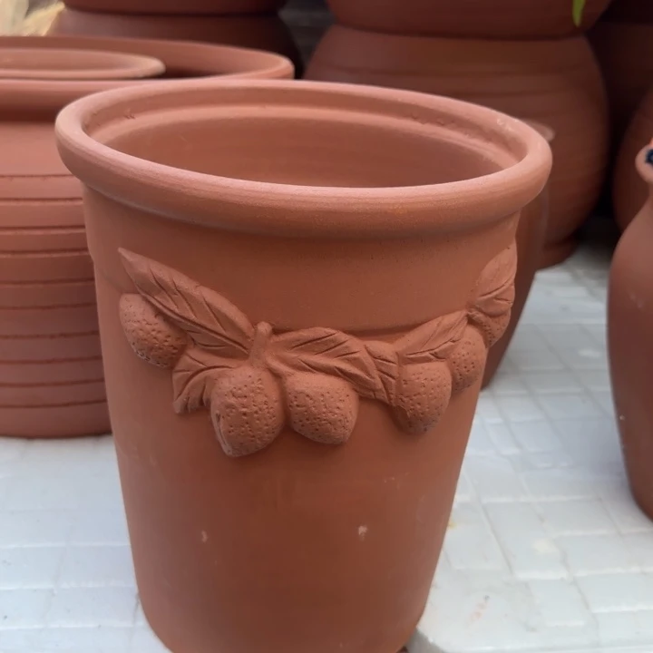 紫砂花盆口25高31宜兴紫砂