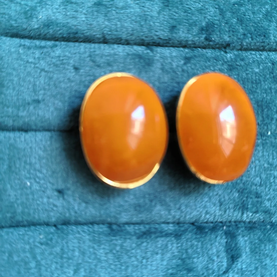 藏式手工玛色耳钉新款