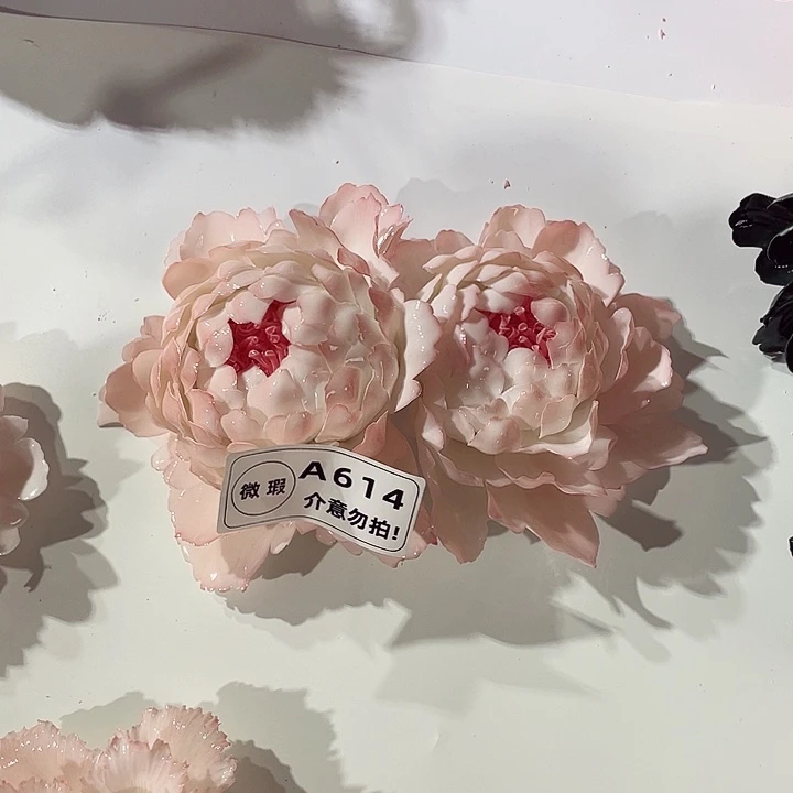 瓷片德化工厂陶瓷手工捏花