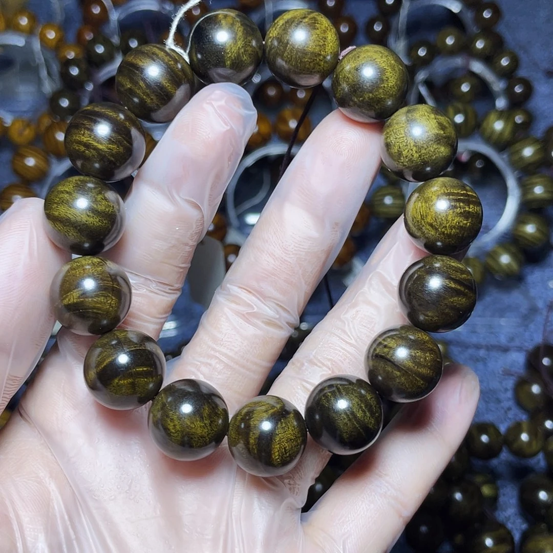 阴沉木手串/手链垚**圭1.5绿料
