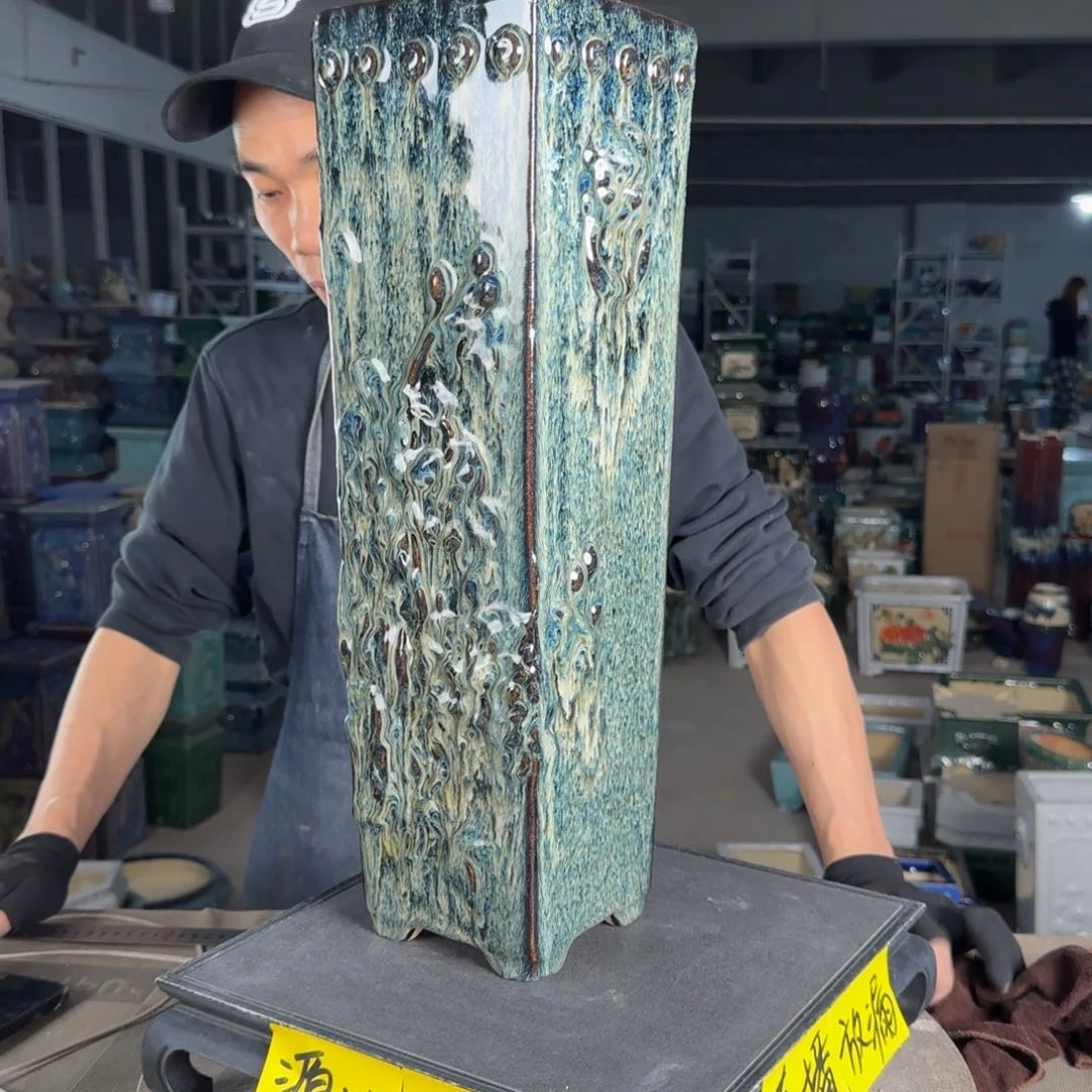 石湾花盆内口10，高48