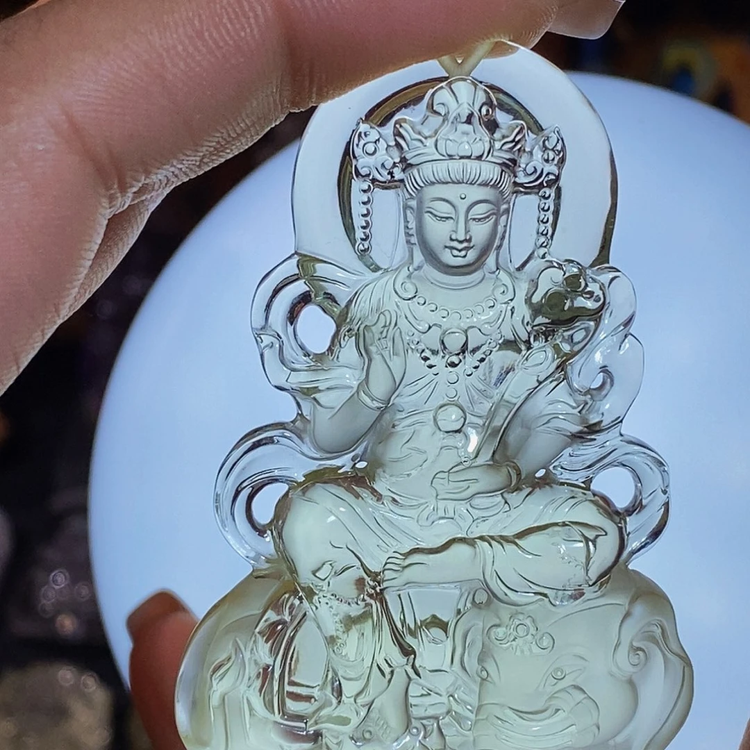 @***哥水晶颈饰未镶嵌吊坠