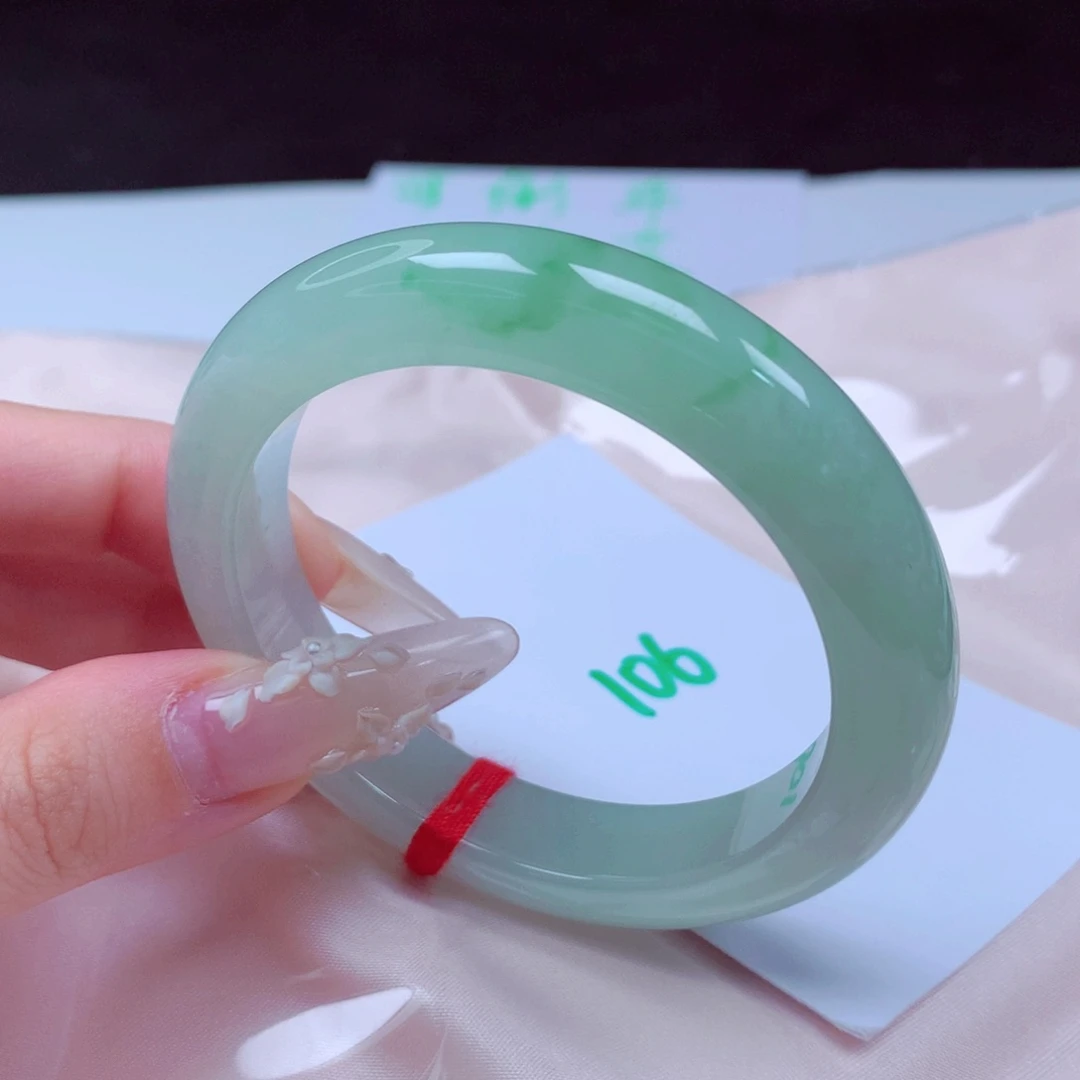 未镶嵌手镯翡翠天然缅甸翡翠A货手镯 106号