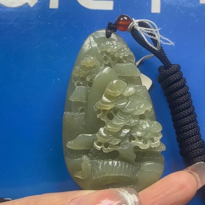 和田玉未镶嵌挂件