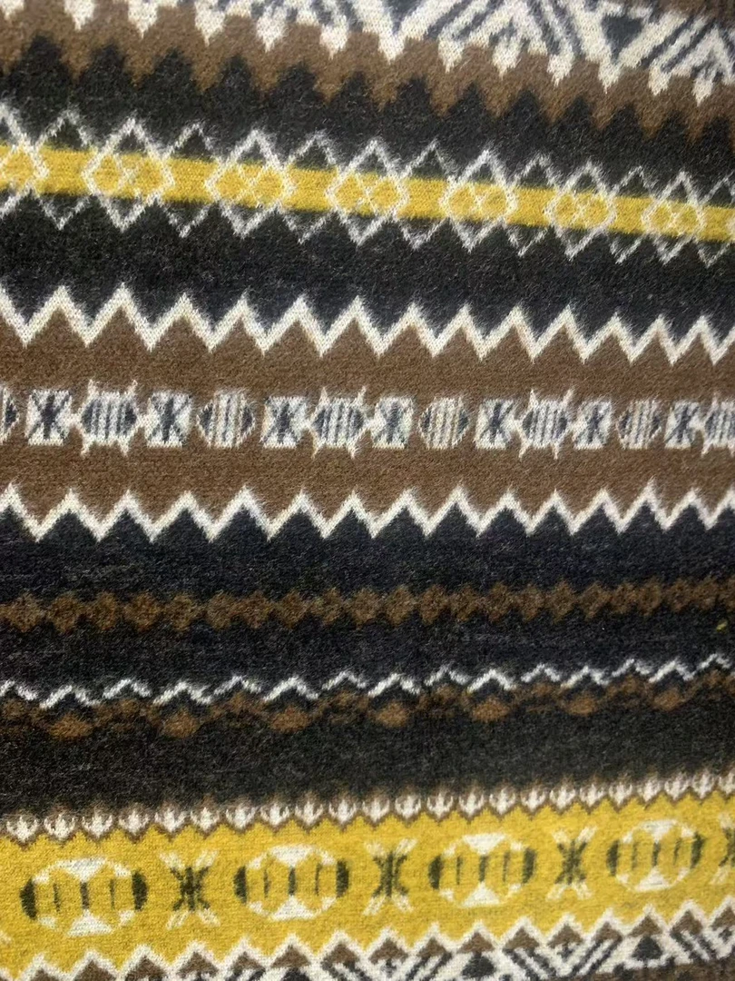 醋酸天丝   民族风黄咖色