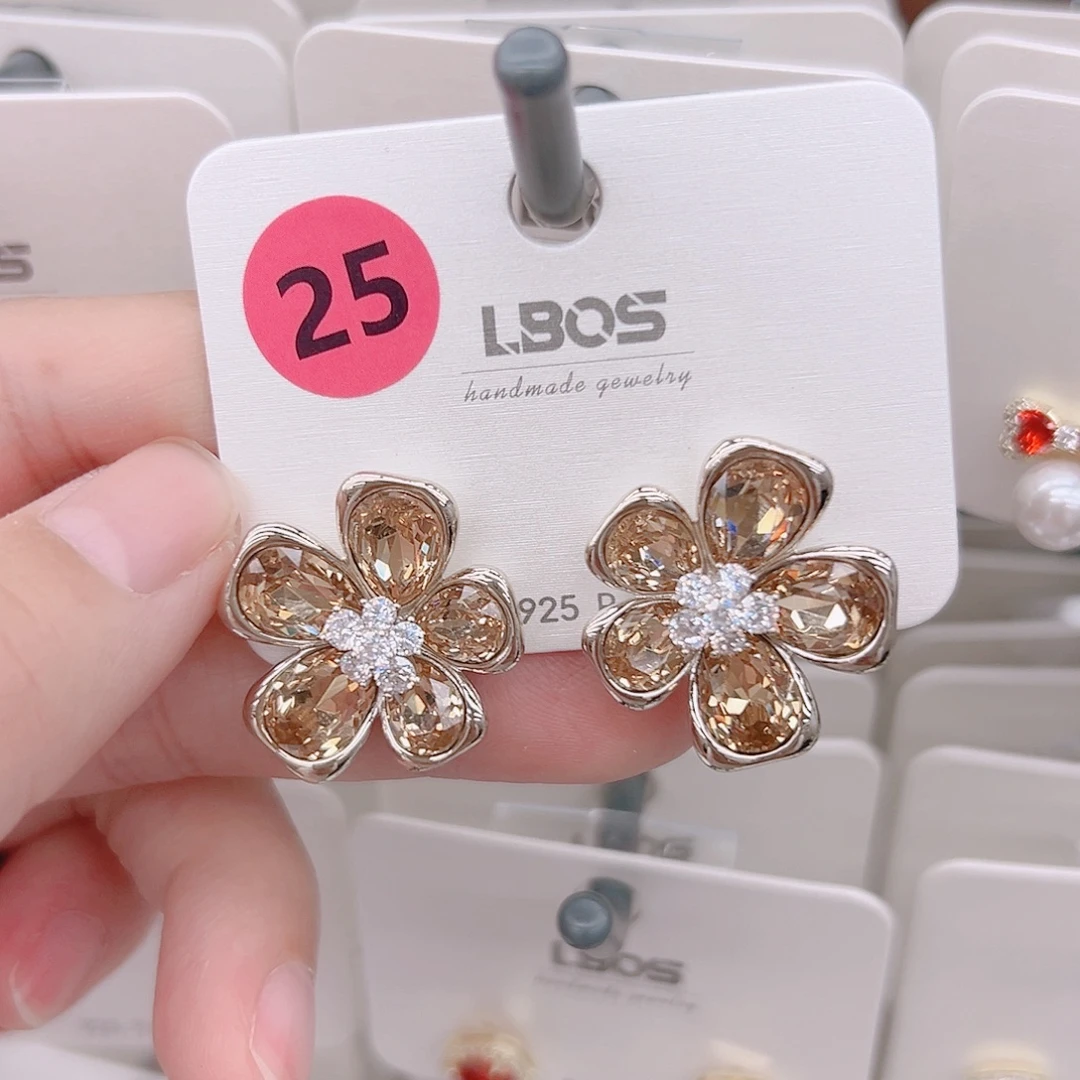 ****吖锆石纯铜合金耳环