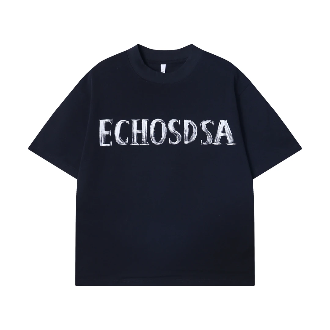 夏季高级感新款韩版印花字母圆领短袖T恤高街潮牌百搭套头上衣