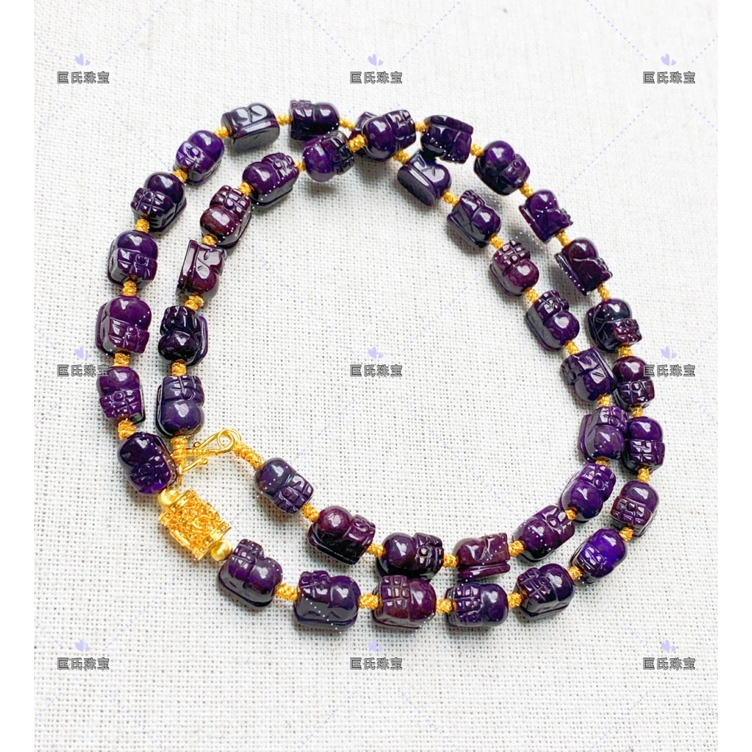 匡氏珠宝 18K舒俱来老油帝王紫貔貅项链 Z-HL-A0796（多样性发一）