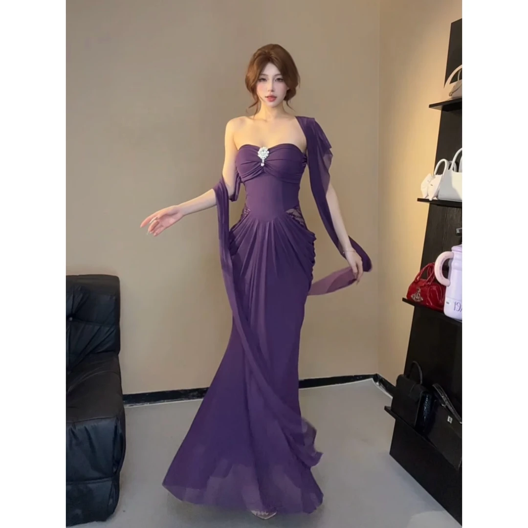 小莹日记【魅魔】夏季网纱设计感修身显瘦连衣裙QZYHZ49148