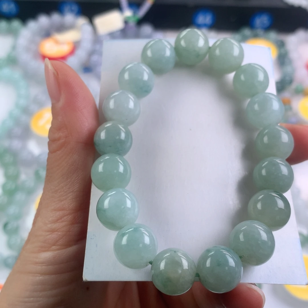 翡翠未镶嵌手链卡12.2