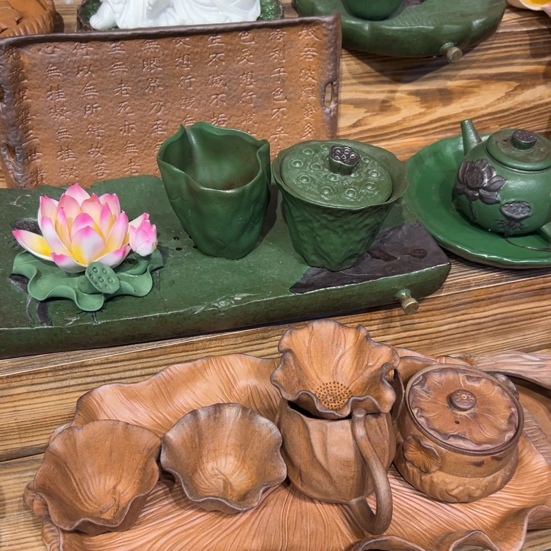裸烧老岩泥原矿茶具