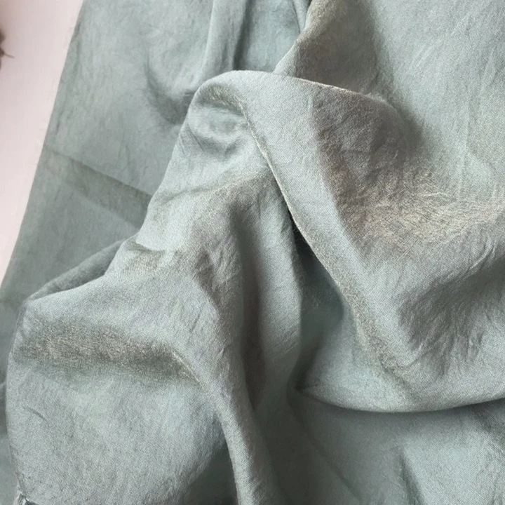 天丝（莱赛尔纤维）豆绿色人鱼姬2米