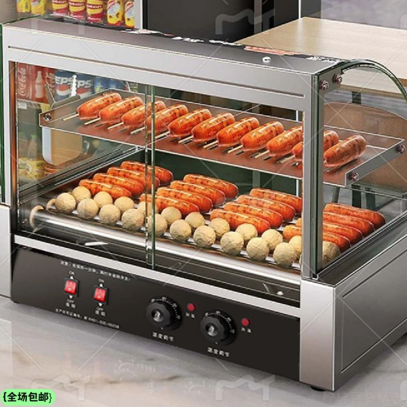 新疆西藏包邮烤肠机摆摊商用小型台湾热狗机全自动烤香肠机家用台