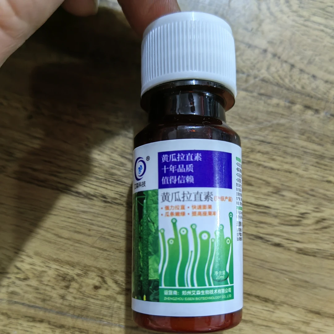 黄瓜拉直素壮美拉直素艾森科技强力拉直快速膨果黄瓜干花沾花药