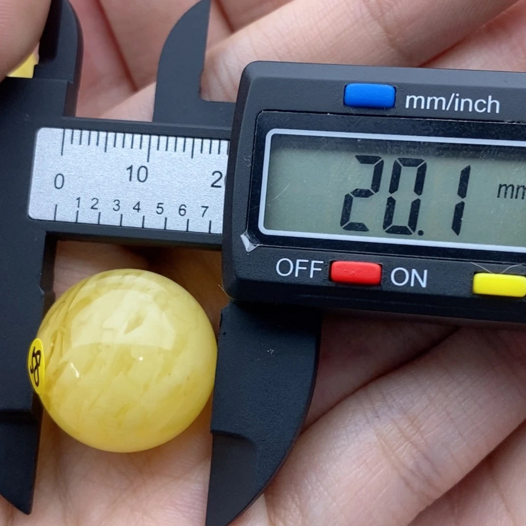 暮***⁰蜜蜡未镶嵌裸石微瑕飘花圆珠