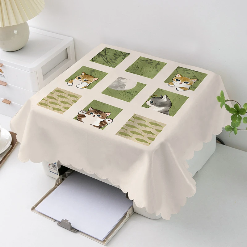 打印机防尘罩爱普生惠普复印机投影仪遮灰万能盖巾空气炸锅防尘布