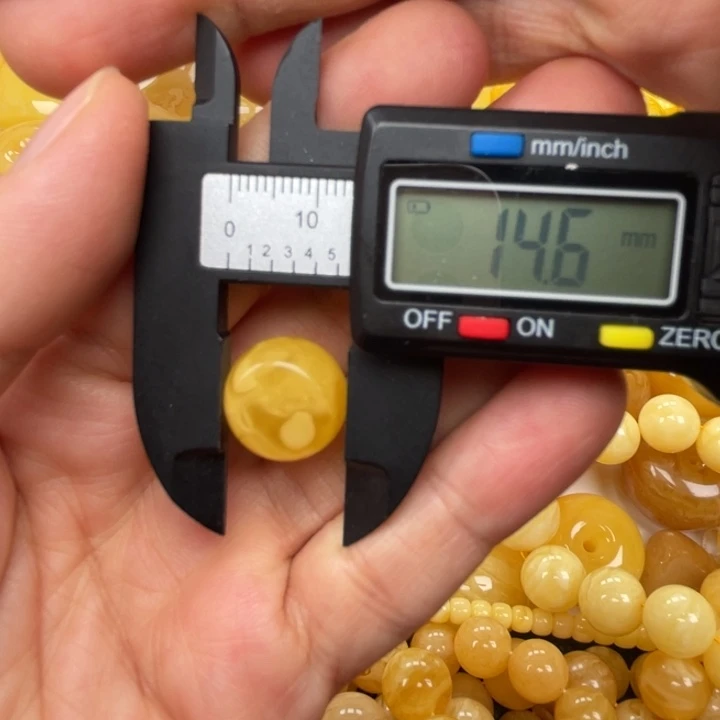 裸石蜜蜡未镶嵌蜜蜡有瑕珠