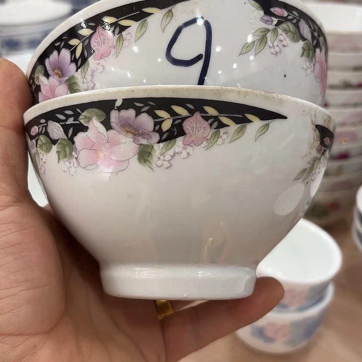 13公分米饭碗，两只微瑕