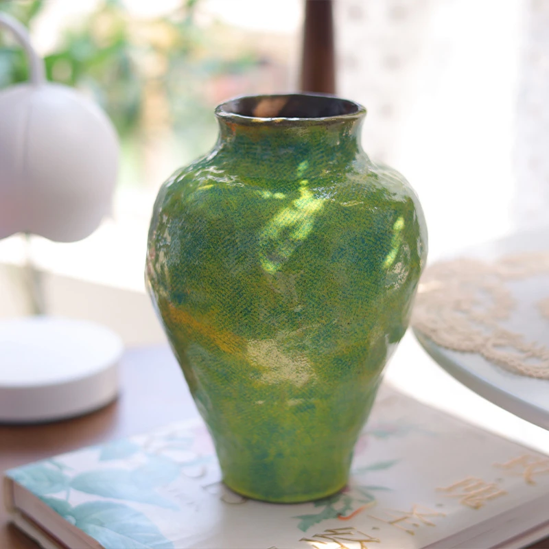 绿野仙踪·翠影花瓶手工创意花瓶水培插花客厅桌面装饰摆件