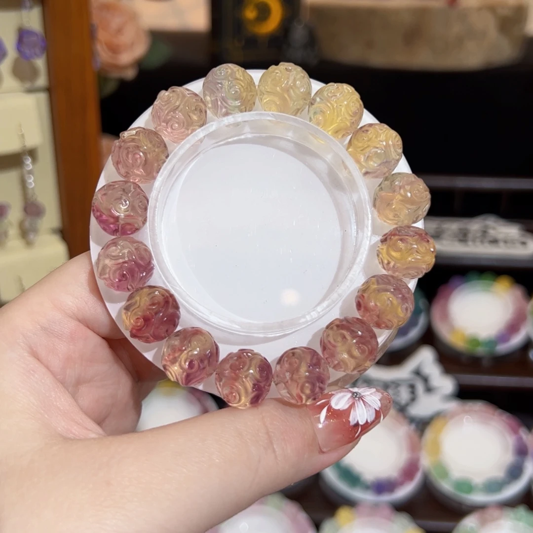 萤石手串未镶嵌y***o手串