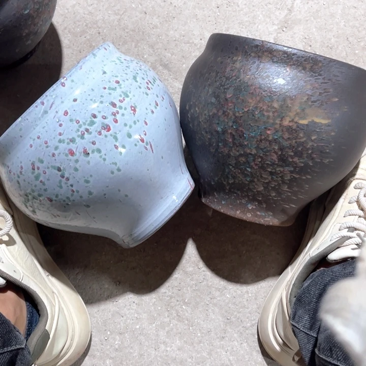花盆紫砂口径18高度18两只正品