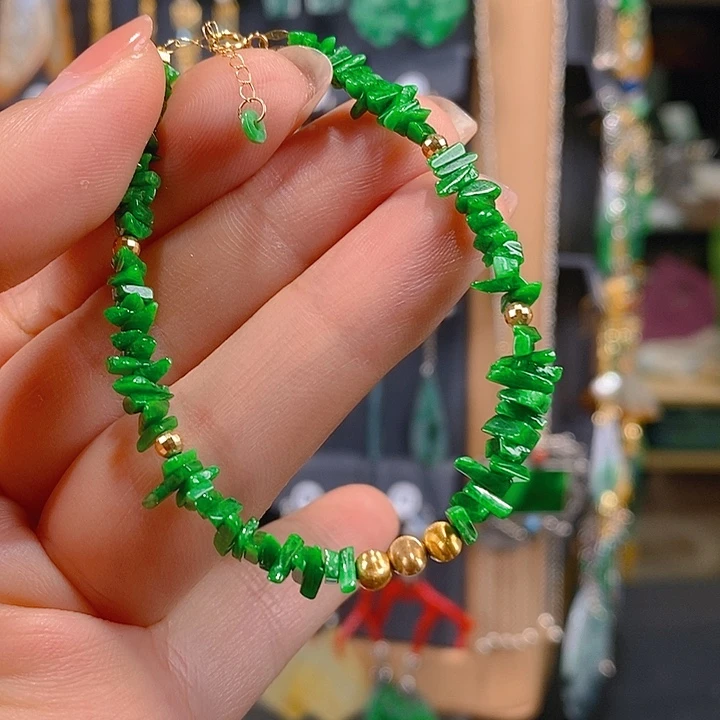 秋***忆翡翠未镶嵌耳饰翡翠