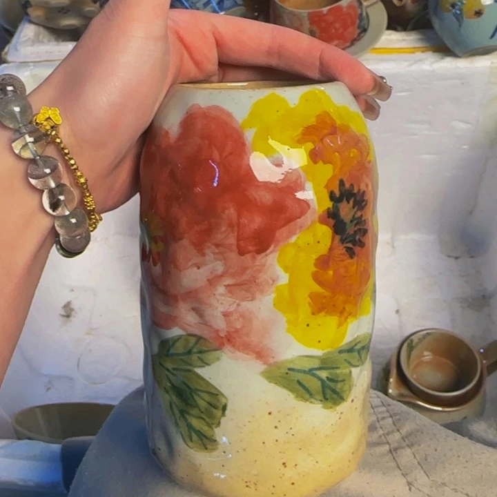 瓷片景德镇陶瓷手工手绘