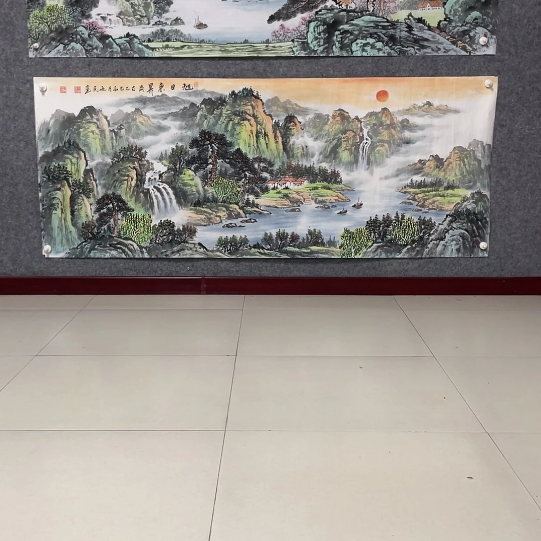 国画小六尺178.69画芯 捡漏
