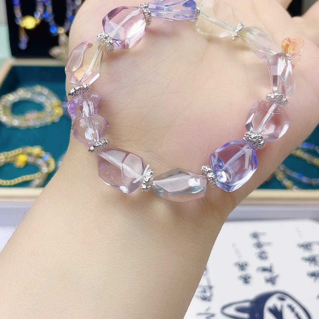 手饰针钠钙石银S925镀金镶嵌