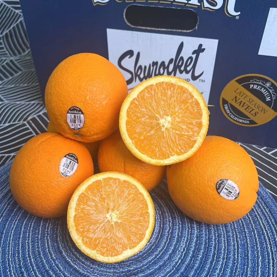 【乐鲜果园】美国新奇士黑标3107甜橙5斤装当季新鲜进口橙