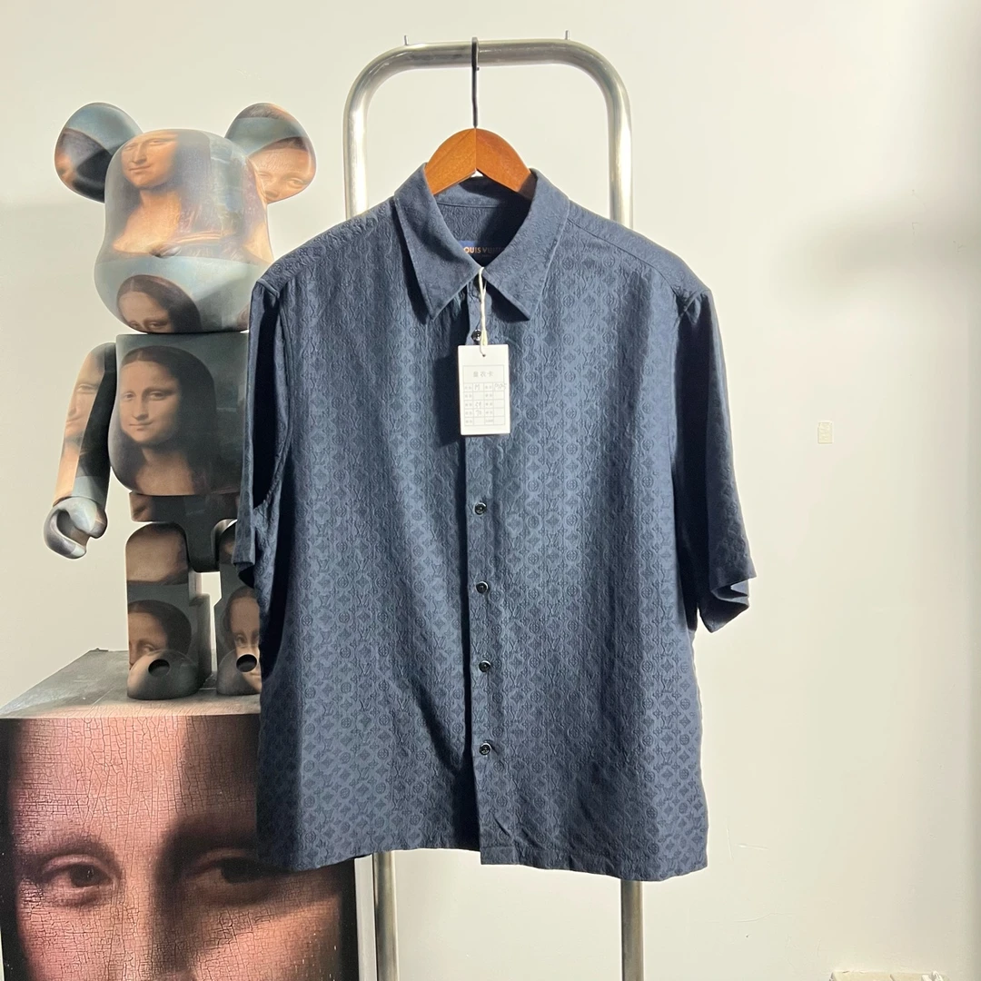 99新 LouisVuitton/路易威登 Lv满印短袖衬衫p1505尺码：M