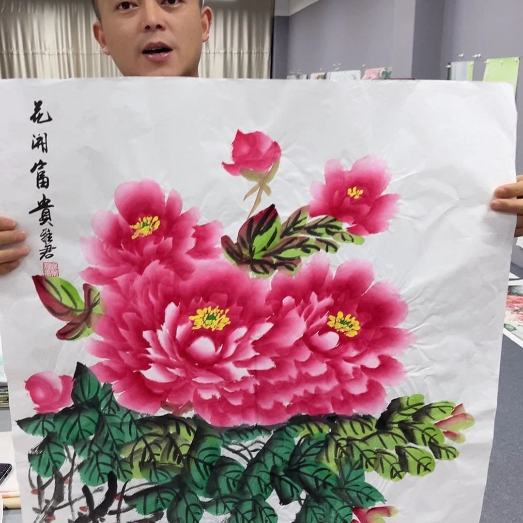 国画国画老师手绘作品