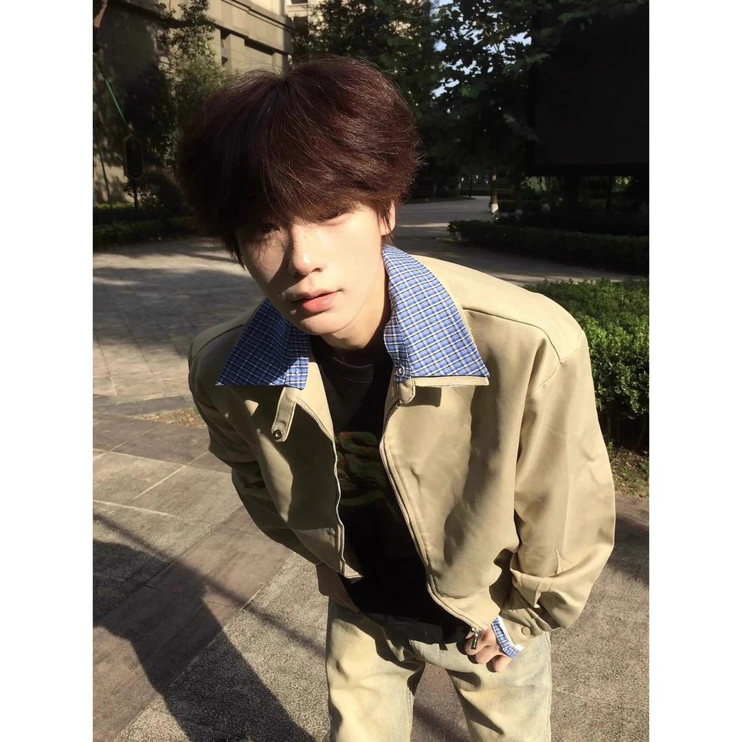 秋季短款休闲百搭复古宽松美式潮流帅气美式复古短款女士棒球服