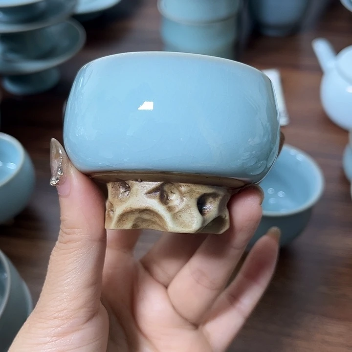 C***a瓷片原产地汝瓷烧制瑕品