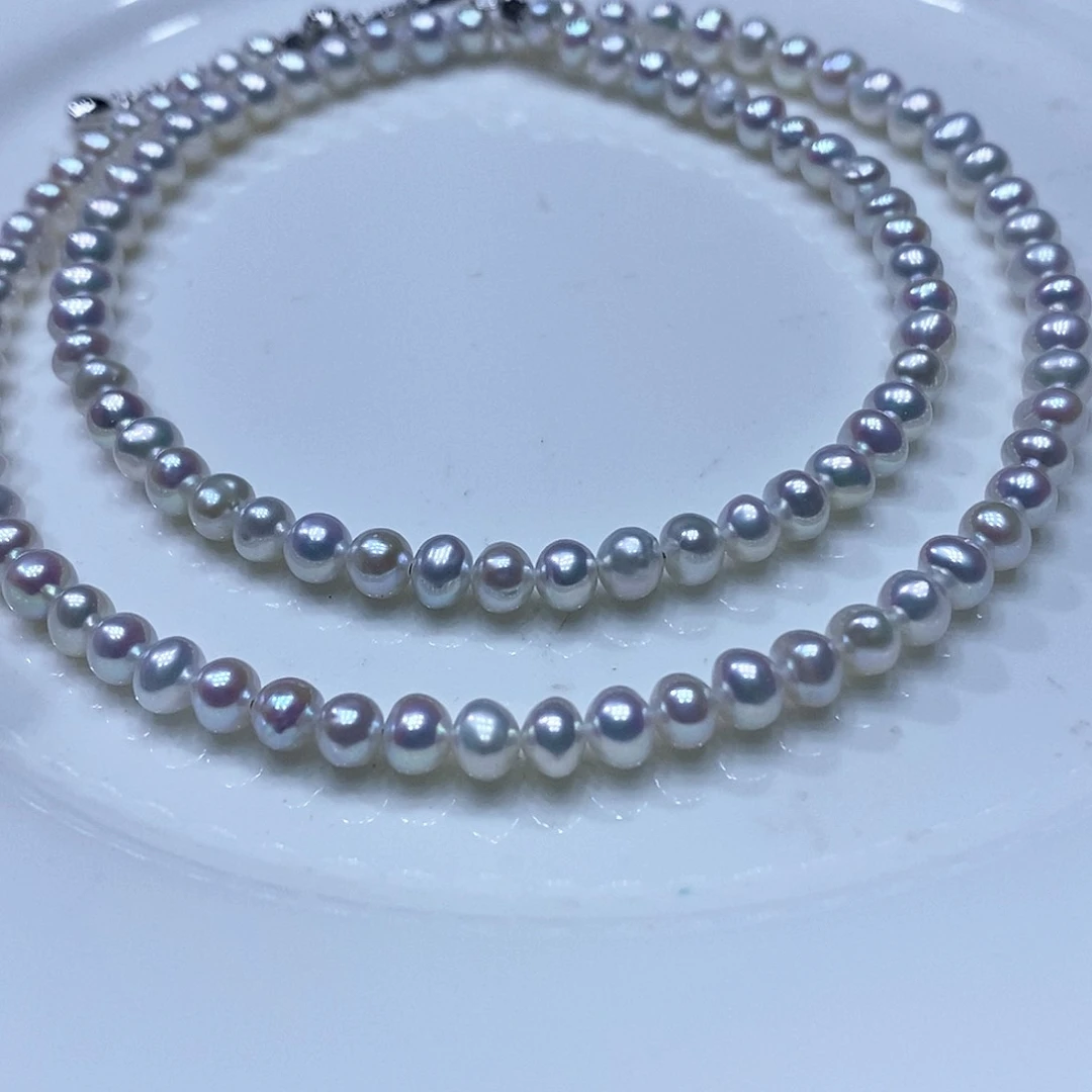 淡水珍珠吊坠银S925镶嵌